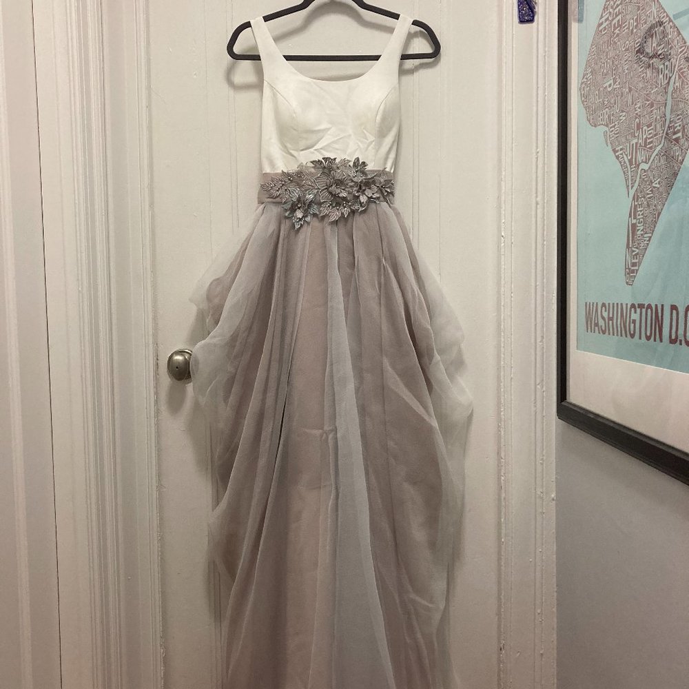 Brand new full length silk gown